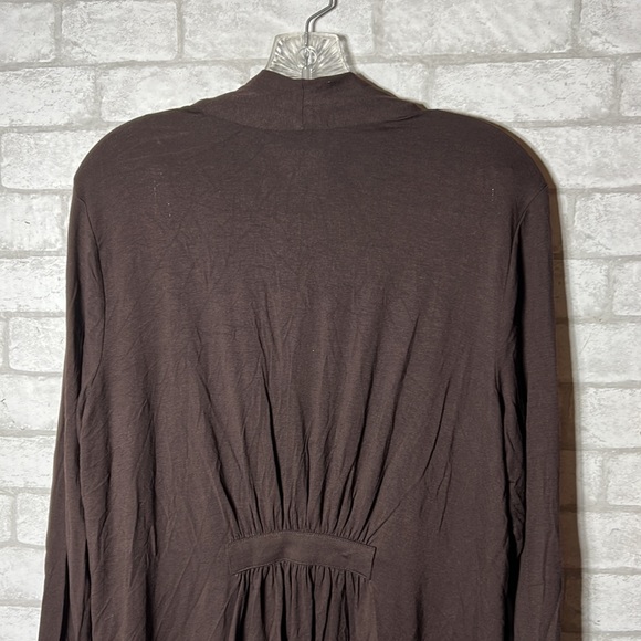 Charter Club Women's Shawl Collar Open Front Cardigan Red Size XX-Large